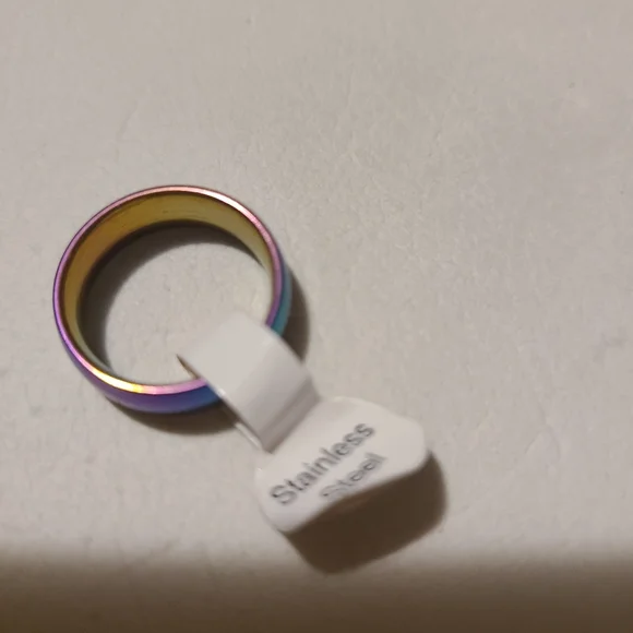 Multicolor Smooth Band Ring - Picture 3 of 3